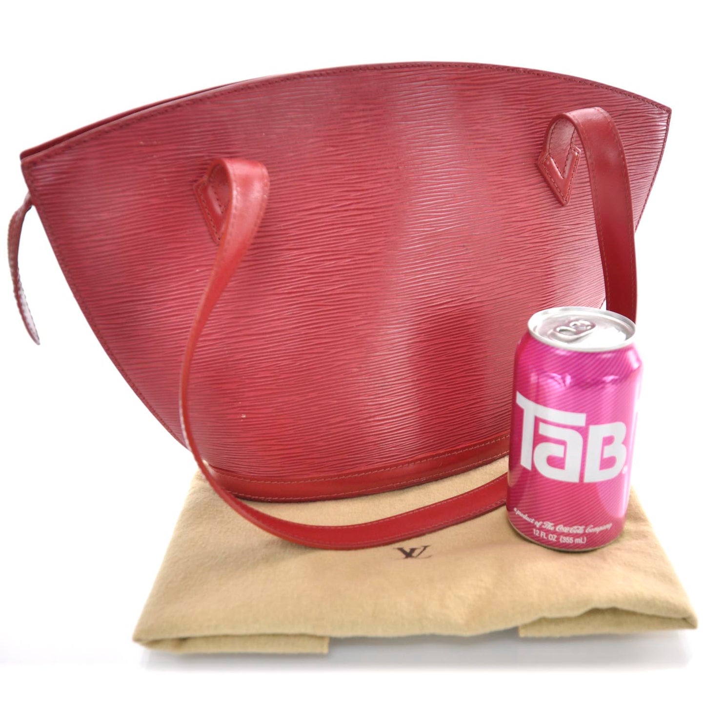 Epi Saint Jacques PM Long Straps Red