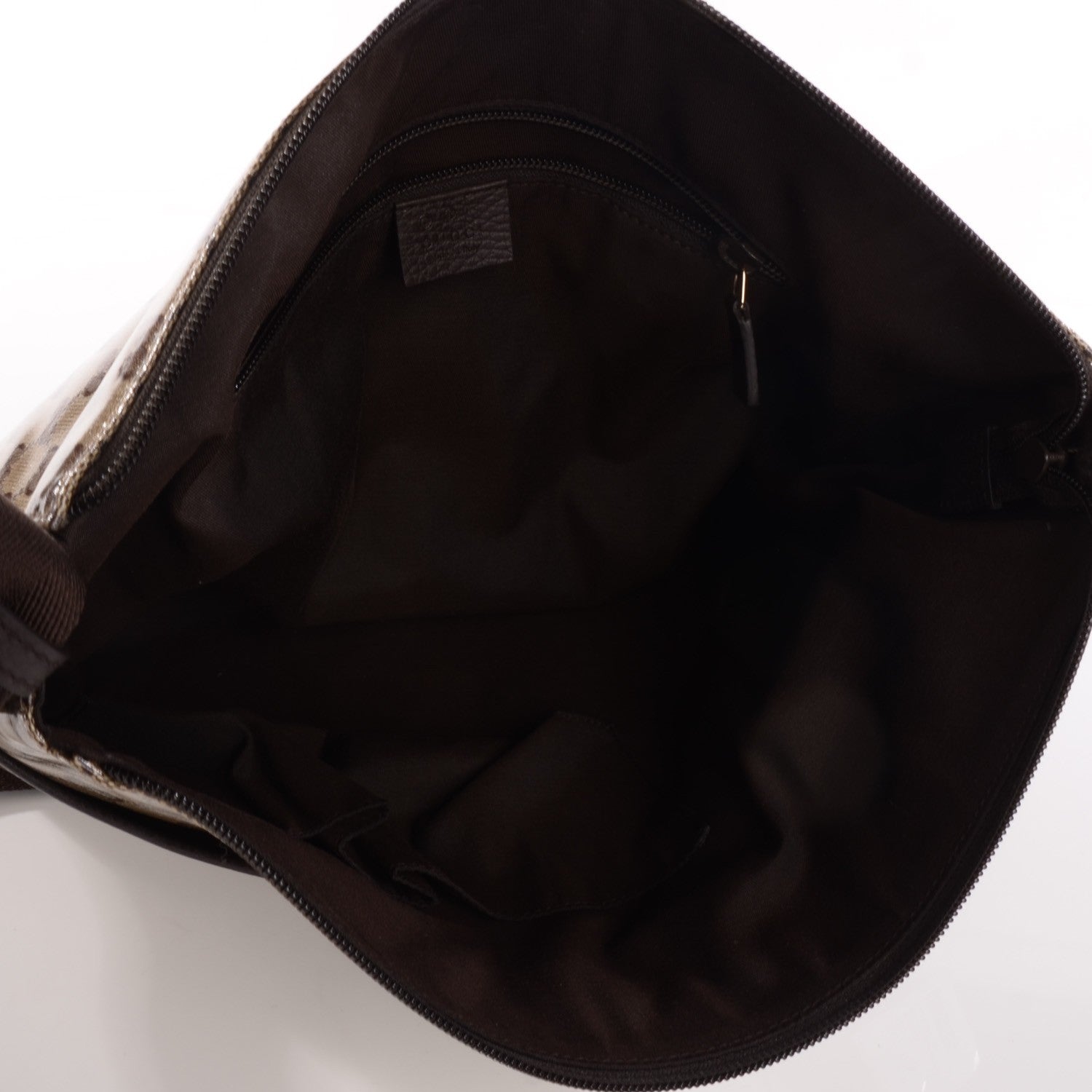 Gucci Crystal Monogram Medium Flat Messenger Bag Dark Brown 7 of 8