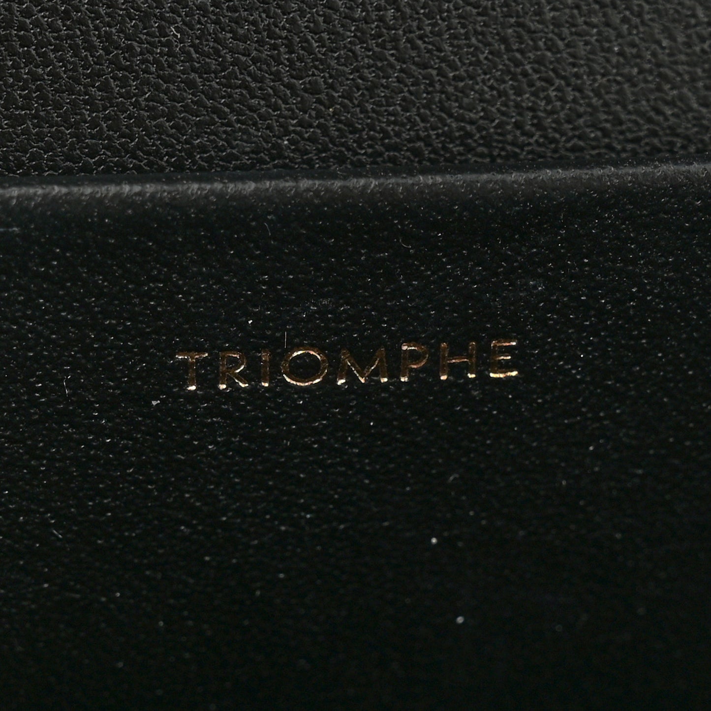 Shiny Calfskin Triomphe Shoulder Bag Black