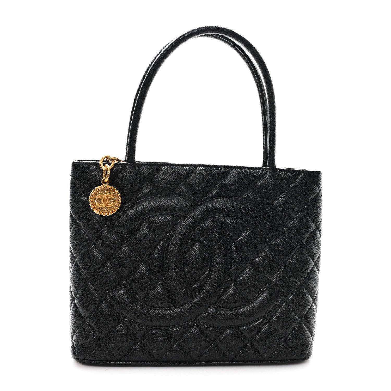 Chanel Caviar Quilted Medallion Tote Black 1 of 10