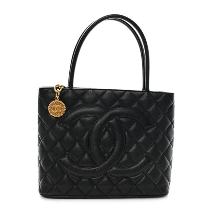 Chanel Caviar Quilted Medallion Tote Black 1 of 10