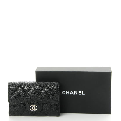 Chanel Caviar Quilted Flap Card Holder Black 9 of 9