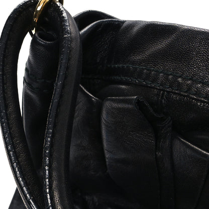 Valentino Garavani Nappa Rosette Bucket Bag Black 11 of 11
