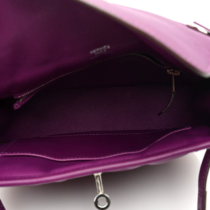 Hermes Veau Swift Mini Sac Berline Anemone Bleu Electrique 5 of 10