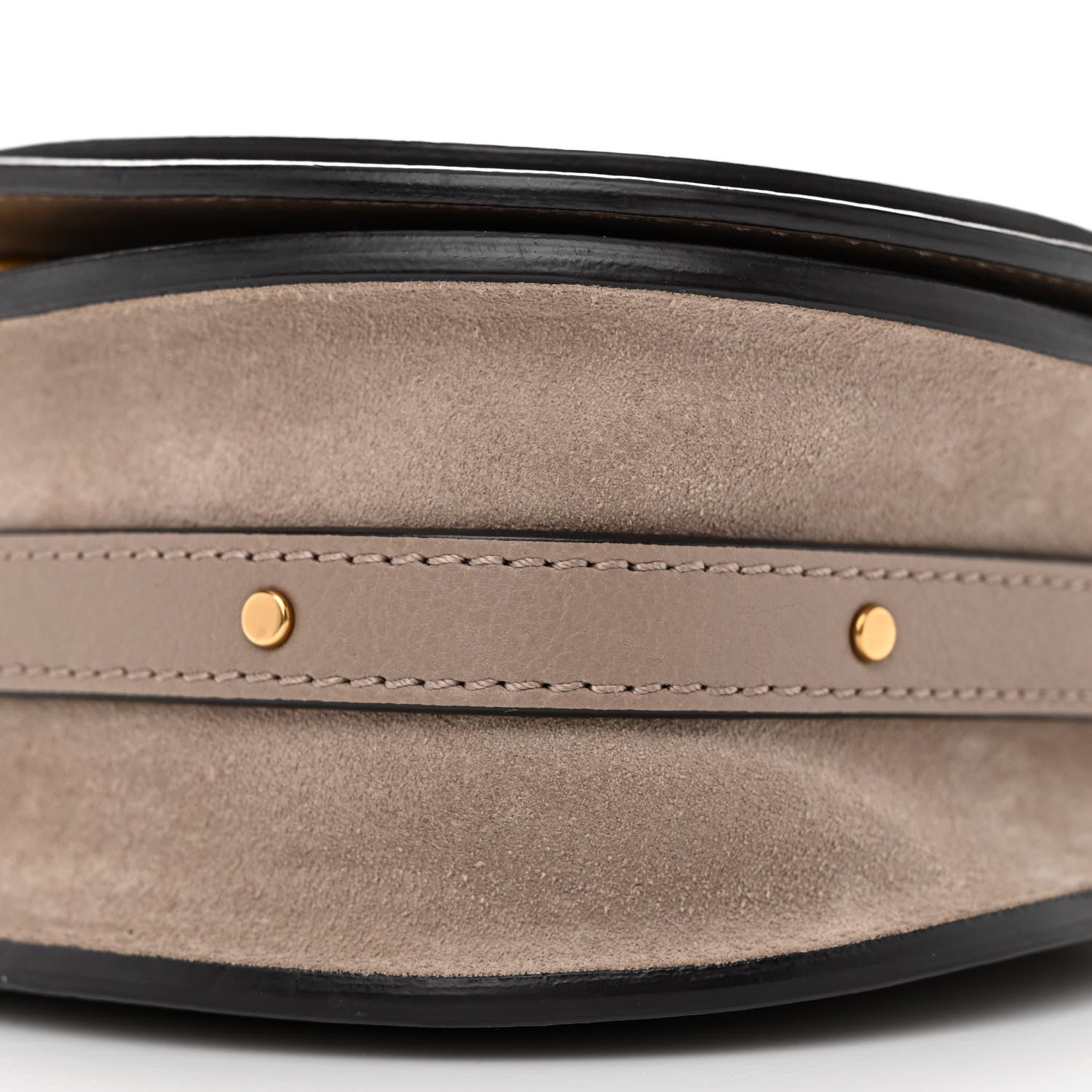 Chloe Calfskin Suede Small Nile Bracelet Bag Motty Grey 11 of 13