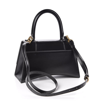 Balenciaga Shiny Box Calfskin Small Hourglass Top Handle Bag Black 3 of 10