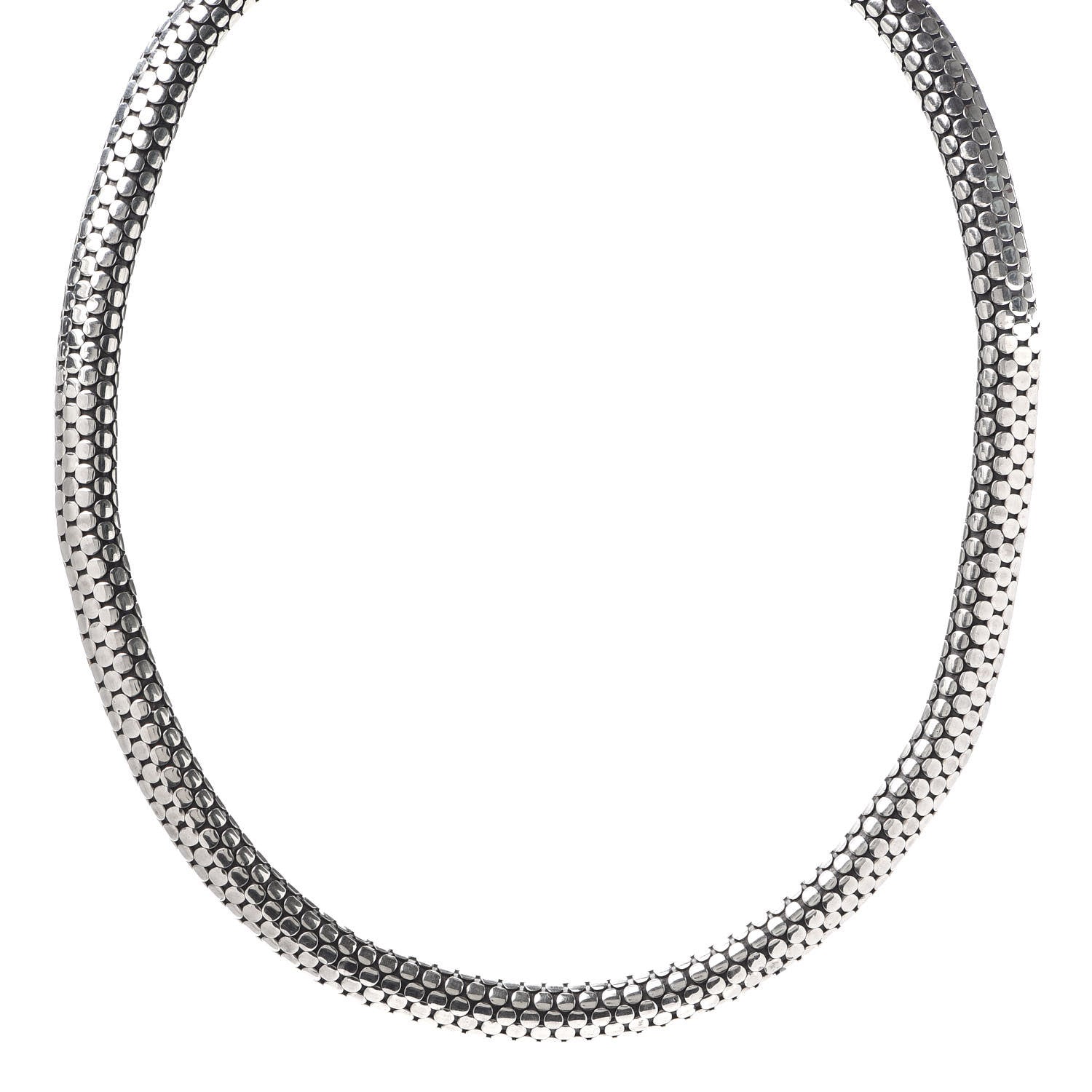 John Hardy Sterling Silver 7mm Dot Choker Necklace 1 of 6