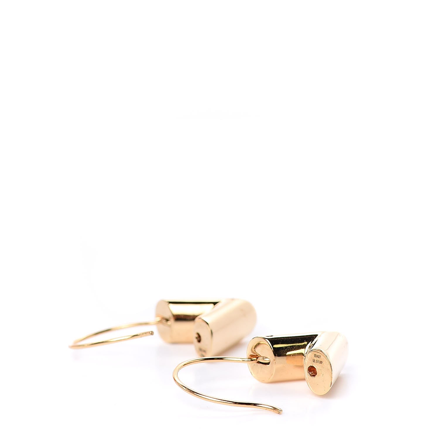 Louis Vuitton Brass Essential V Hoop Earrings Gold 4 of 5