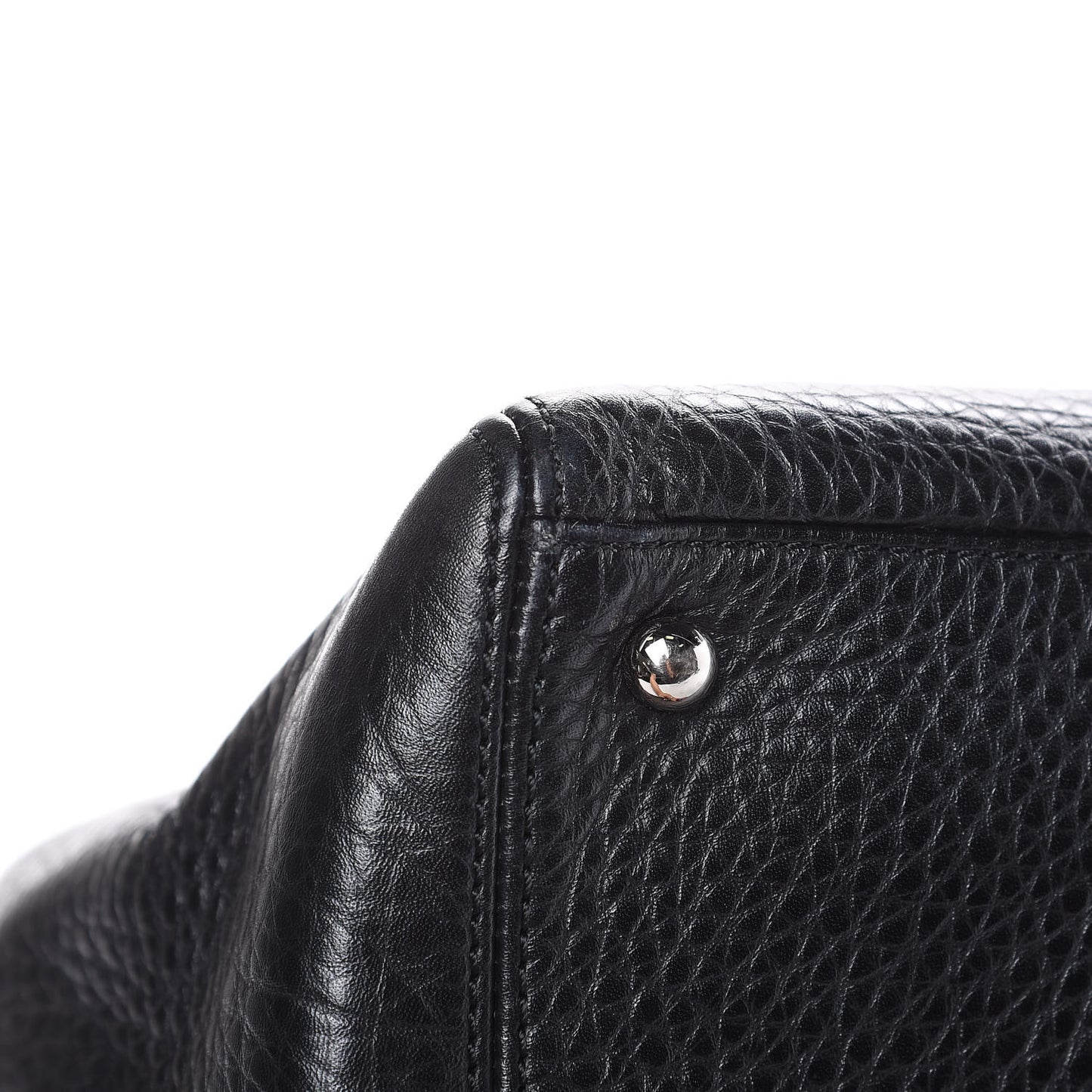 Calfskin XL Cerf Executive Shopper Tote Black