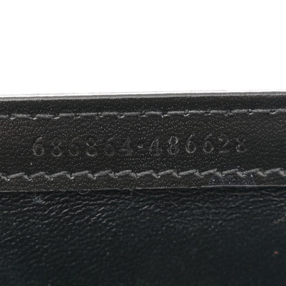 Gucci Boarded Dyana Lux Calfskin Web Monochrome Mini Bamboo 1947 Top Handle Bag Black 7 of 14