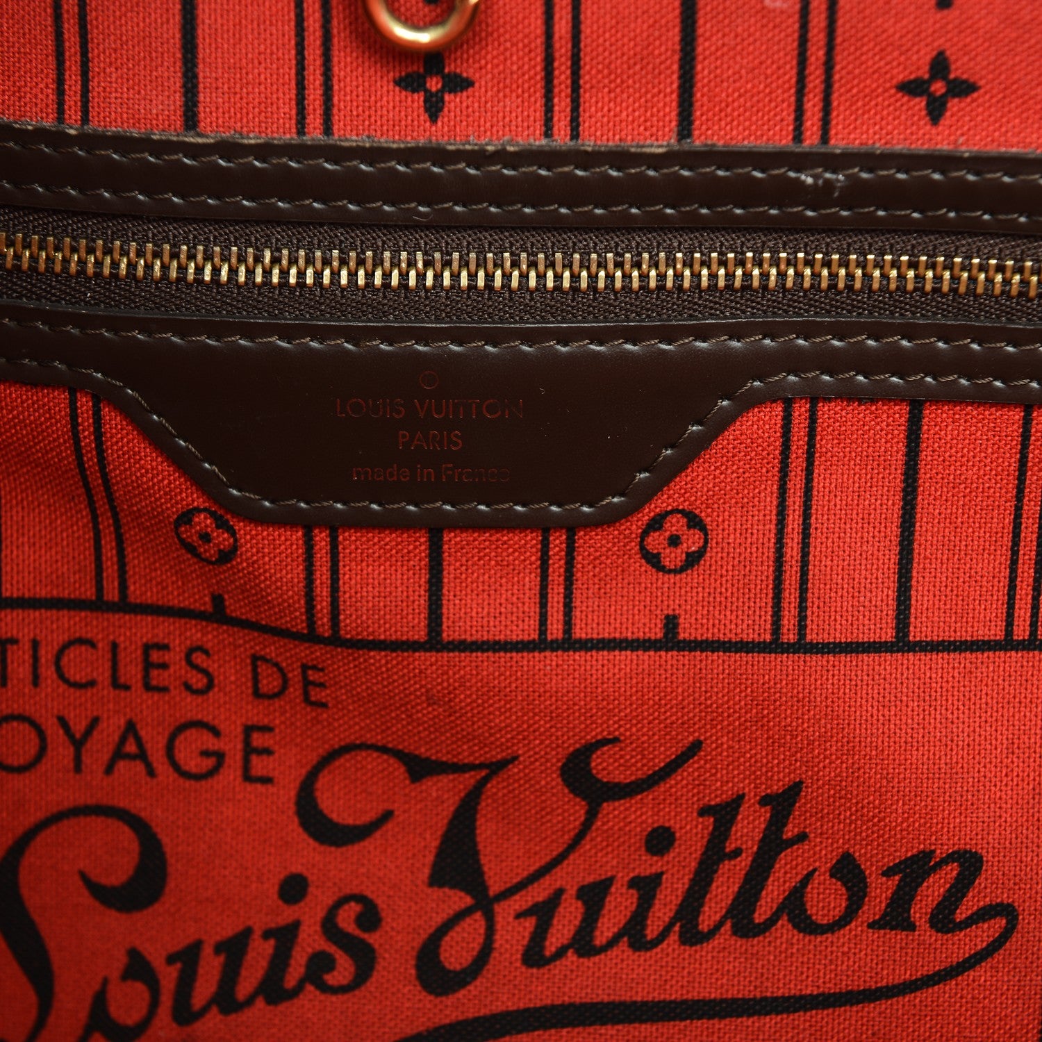 Louis Vuitton Damier Ebene Neverfull GM 6 of 10