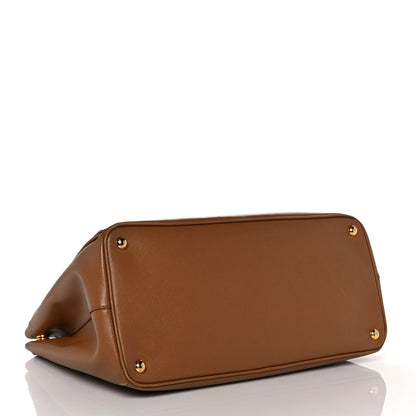 Prada Saffiano Lux Large Tote Caramel 3 of 9