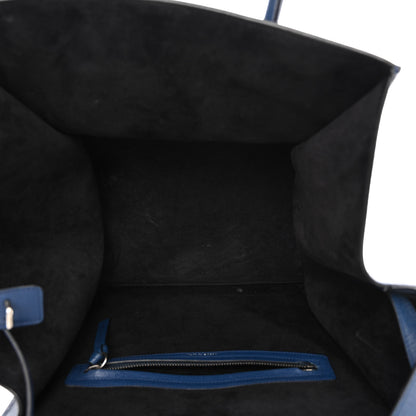 Celine Grained Calfskin Medium Phantom Luggage Deepsea 5 of 15