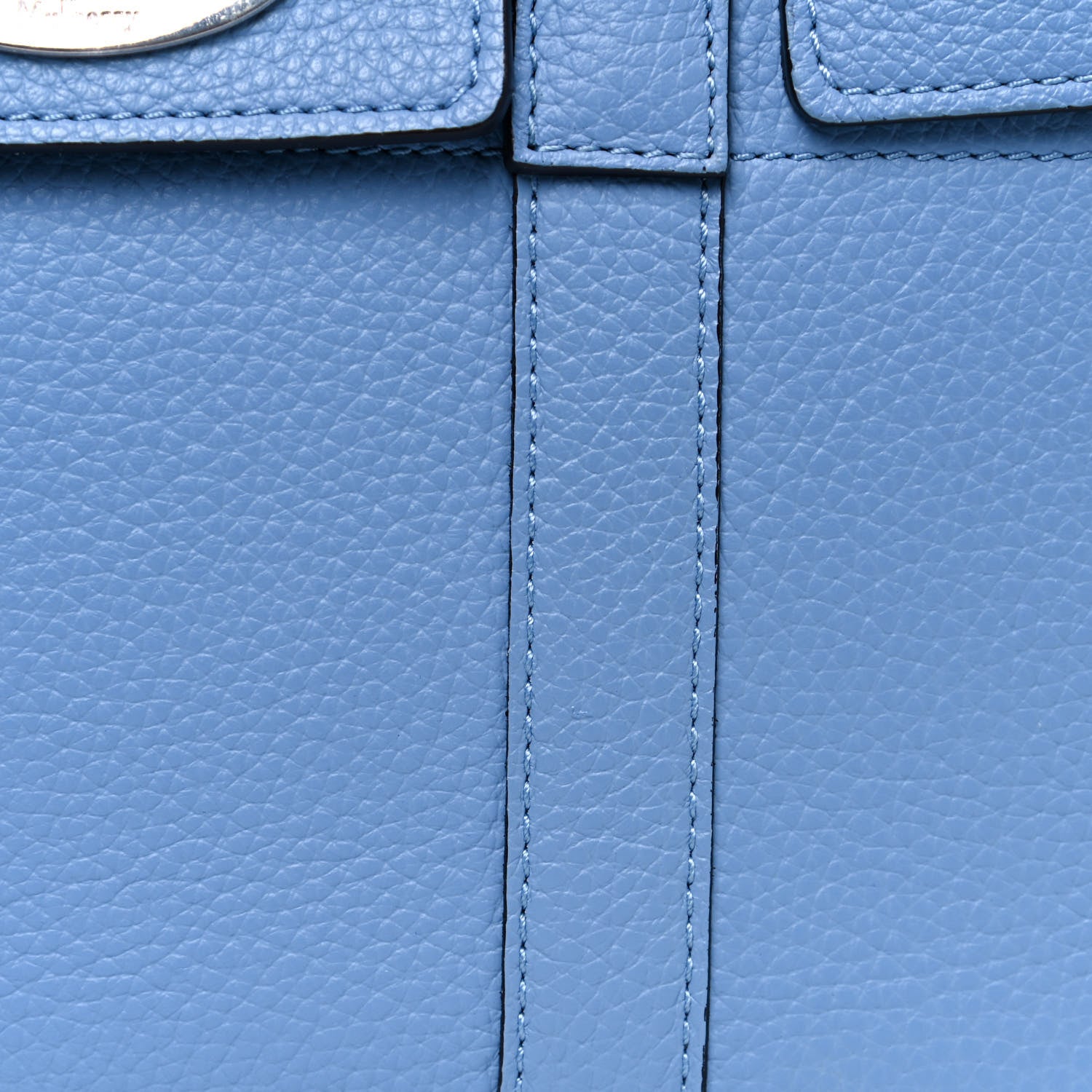Mulberry Classic Grain Calfskin Small Bayswater Porcelain Blue 6 of 9