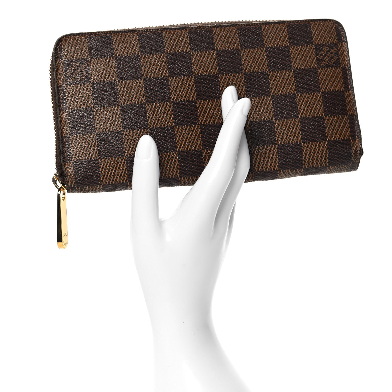 Louis Vuitton Damier Ebene Zippy Wallet 2 of 8