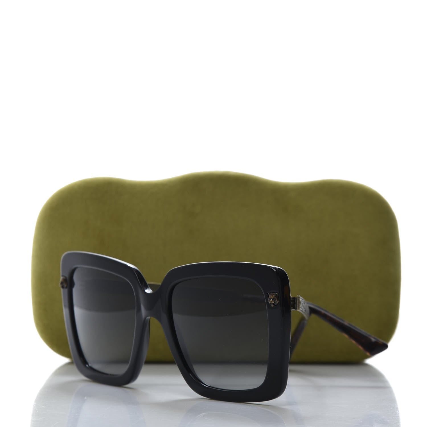 Gucci Oversize Square Sunglasses GG0216S Black 9 of 9