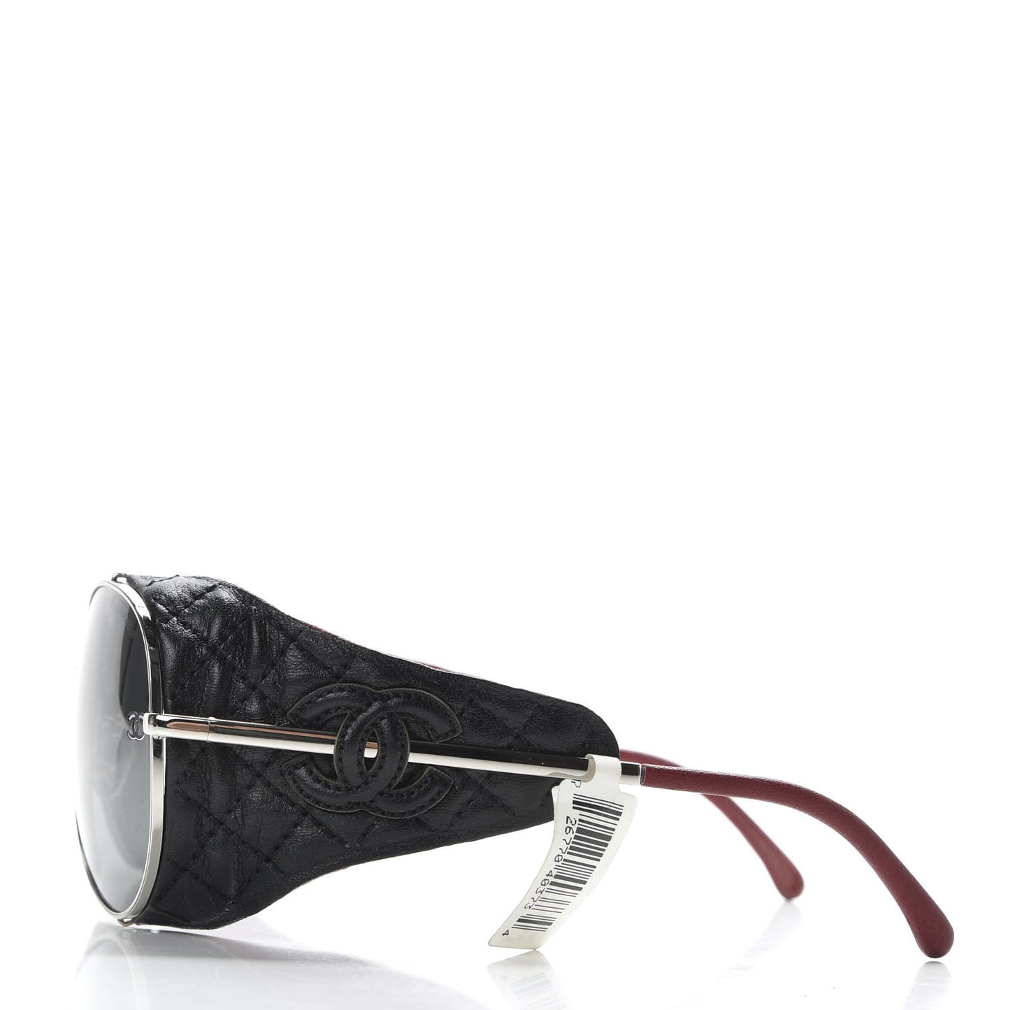 Titanium Lambskin CC Pilot Sunglasses 4192 Q Black