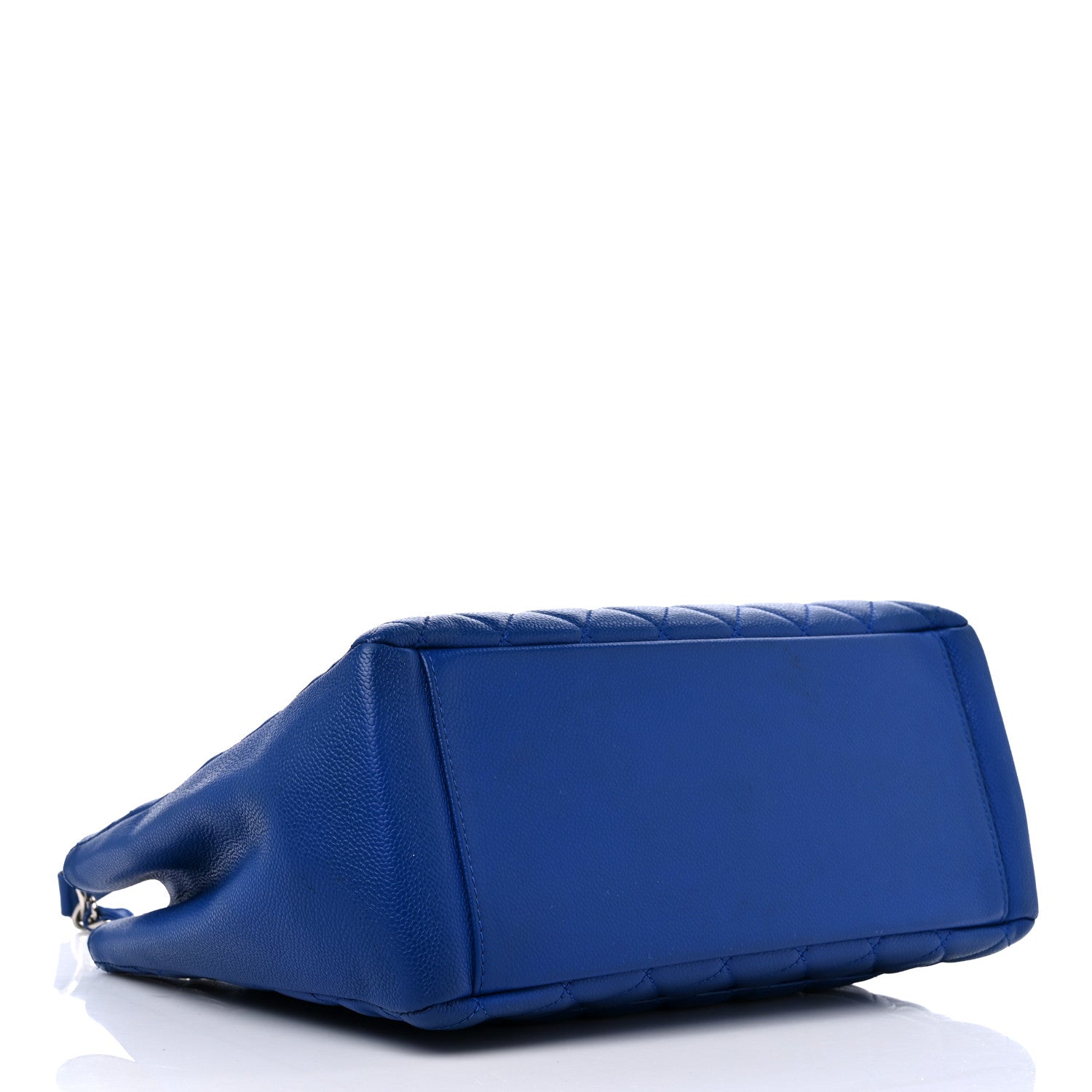 Chanel Caviar Quilted Grand Shopping Tote GST Blue 4 of 15