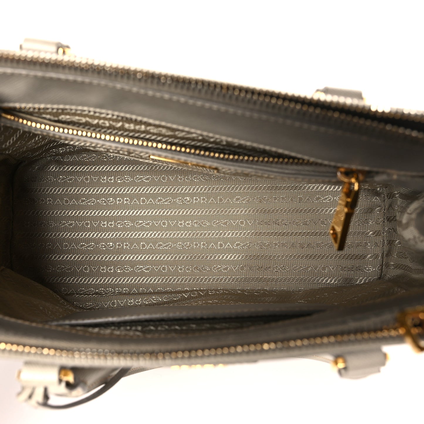 Saffiano Small Galleria Double Zip Tote Pomice