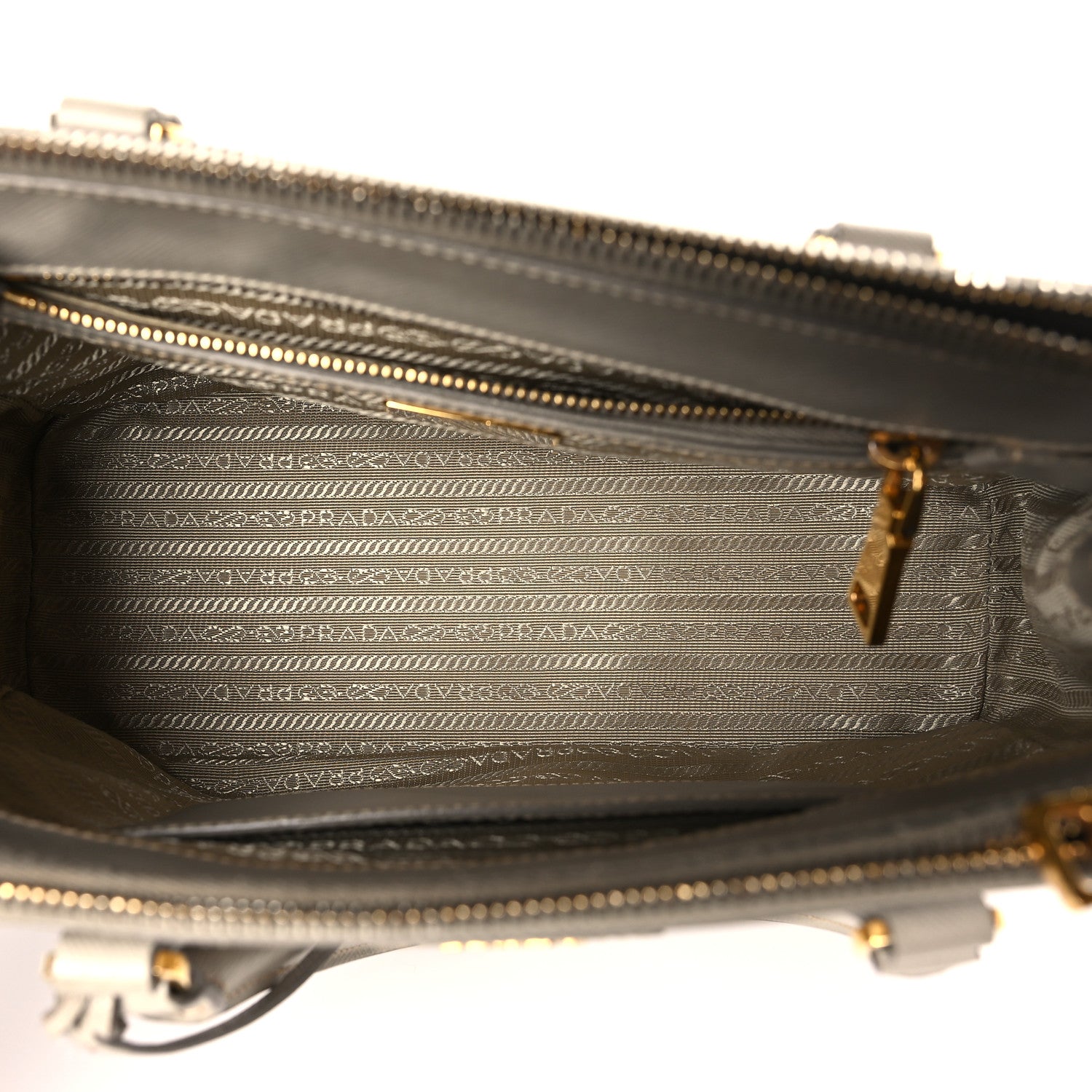 Prada Saffiano Small Galleria Double Zip Tote Pomice 5 of 12