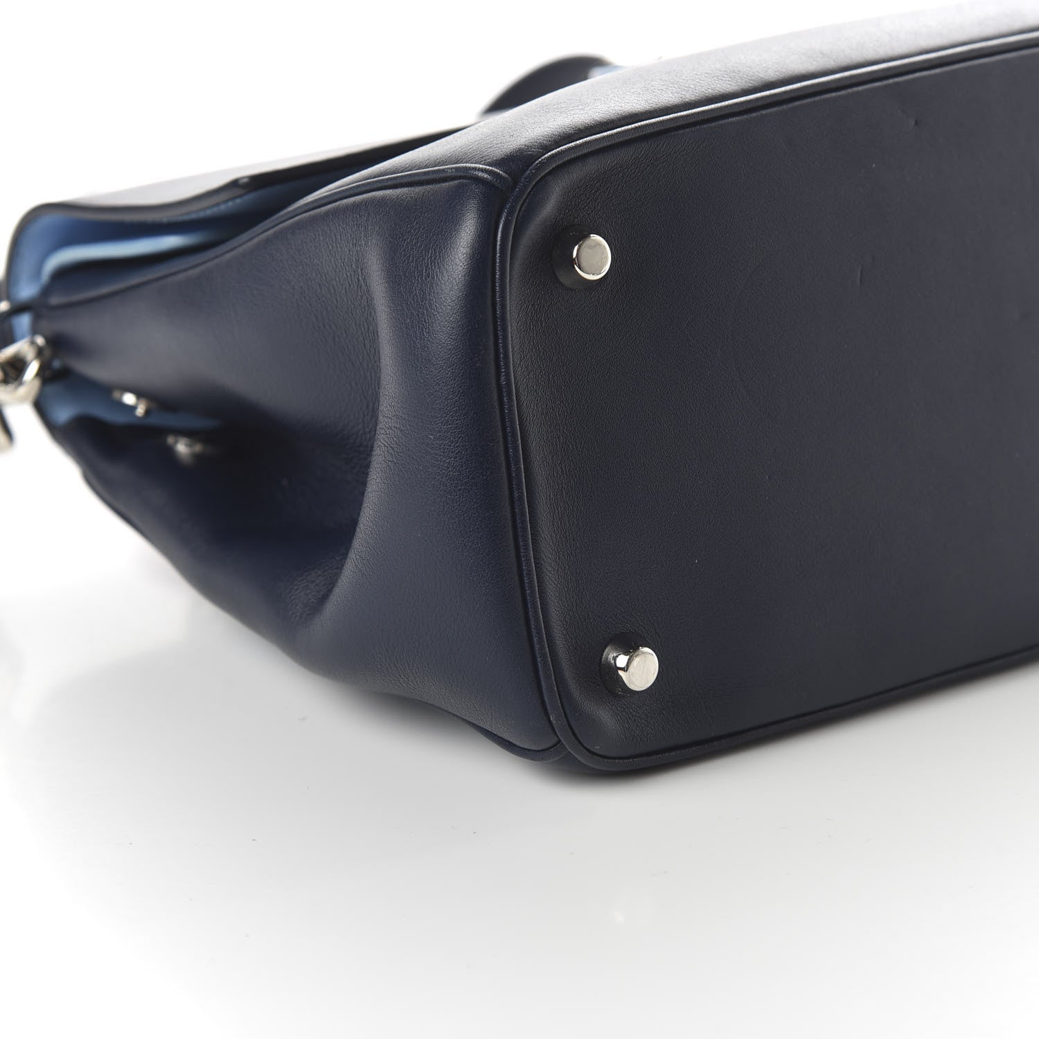 Christian Dior Smooth Calfskin Small Tri-Color Be Dior Flap Navy Blue 6 of 9