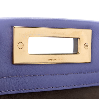 Fendi Vitello Seta Medium Peekaboo Iconic Satchel Viola Cassis 8 of 12