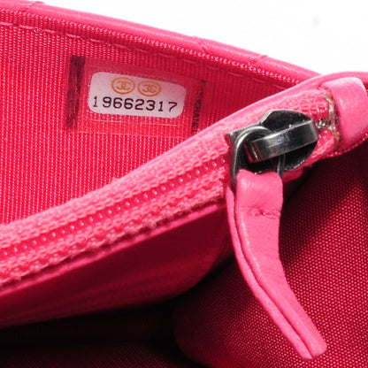 Chanel Lambskin Boy Wallet on Chain WOC Pink 9 of 9