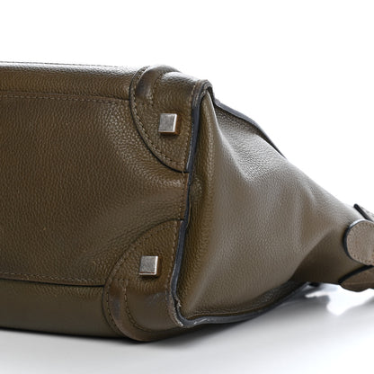 Celine Drummed Calfskin Micro Luggage Jungle 8 of 11