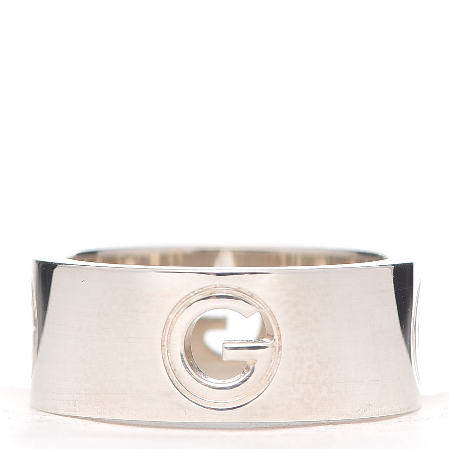 Sterling Silver G Cutout Band Ring 54 6.75