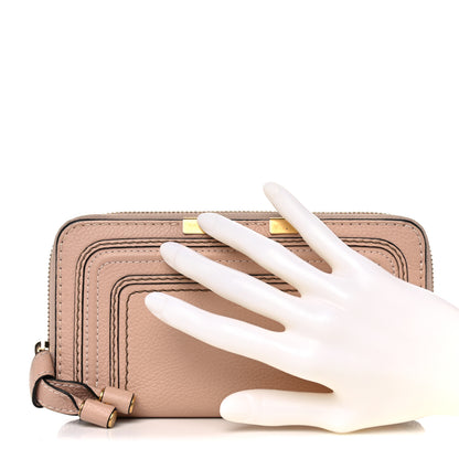 Chloe Grained Calfskin Marcie Long Zip Around Wallet Clay 2 of 14