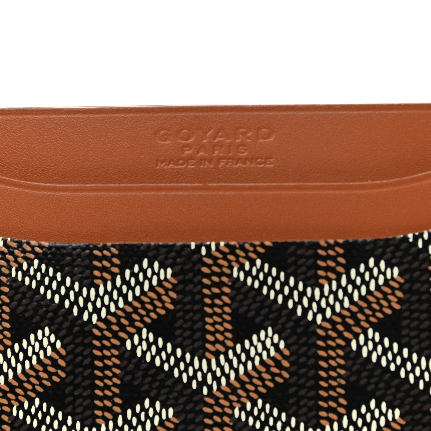 Goyardine Saint Sulpice Card Holder Black Gold