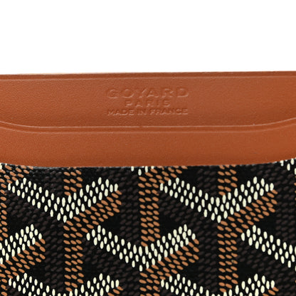 Goyard Goyardine Saint Sulpice Card Holder Black Gold 6 of 7