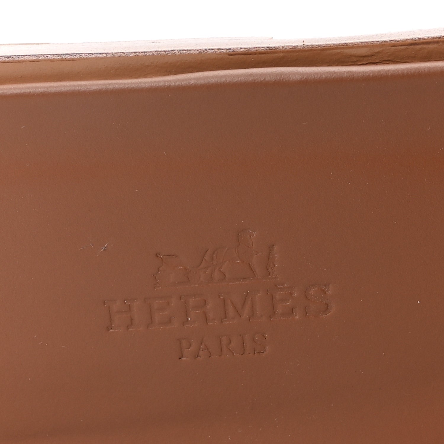 Hermes Box Calfskin Oran Sandals 41 Gold 8 of 9