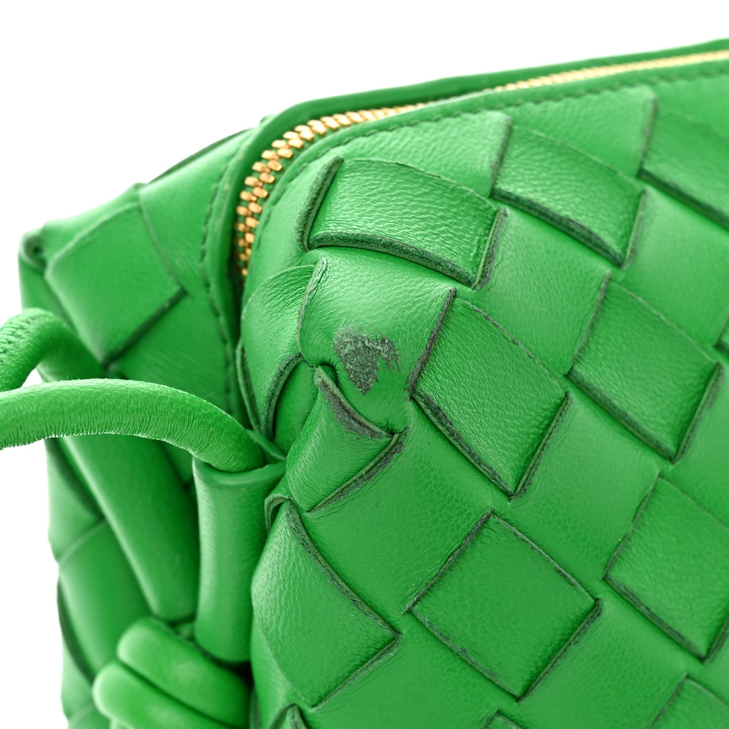 Nappa Intrecciato Small Loop Camera Bag Parakeet