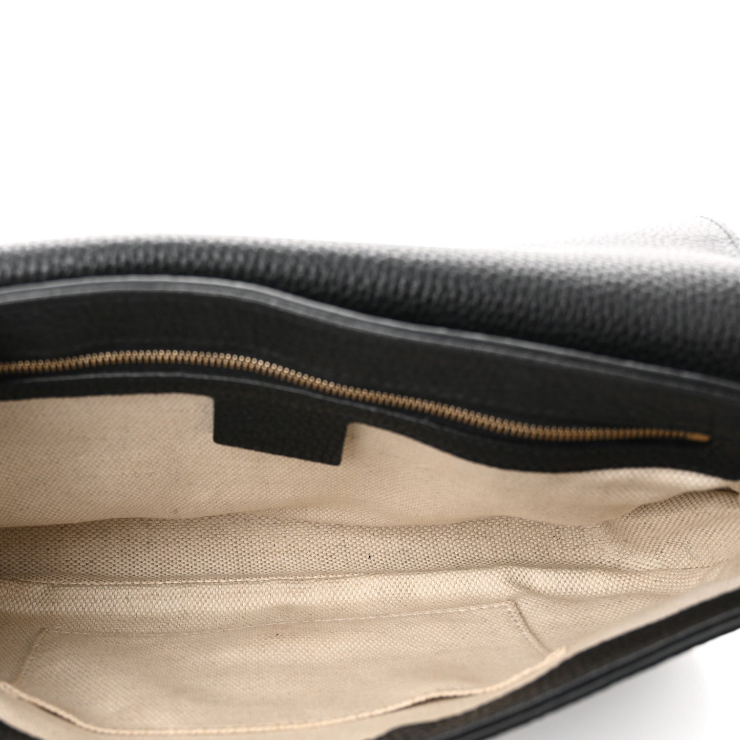 Pebbled Calfskin Medium Soho Flap Crossbody Black