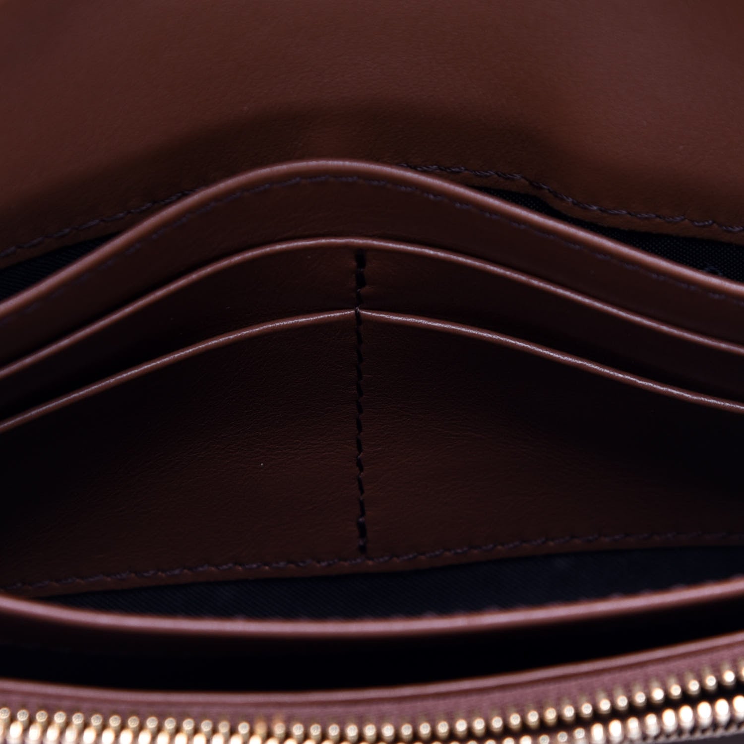 Burberry Grainy Calfskin House Check Continental Wallet Tan 5 of 9