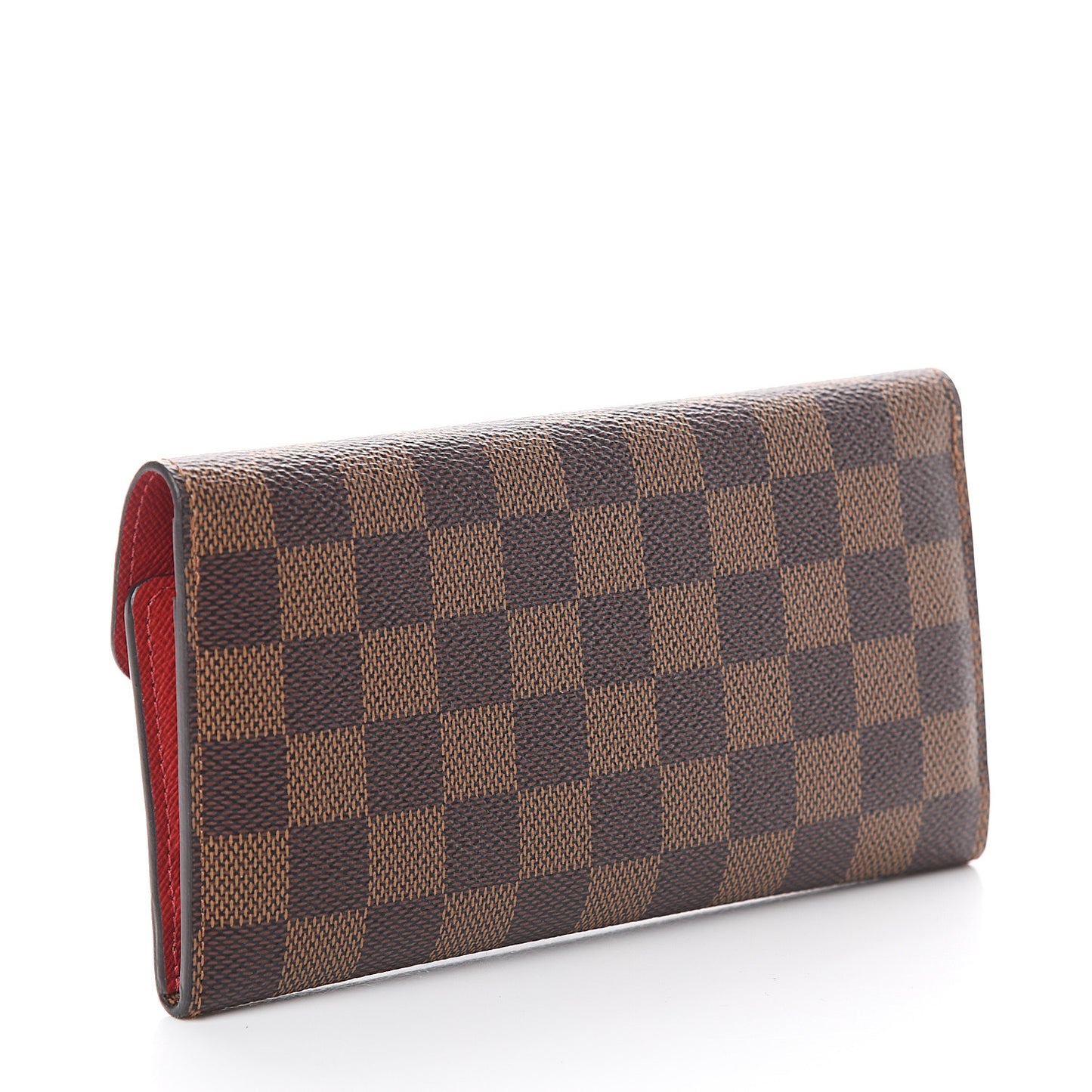 Damier Ebene Josephine Wallet Red