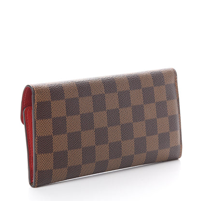 Louis Vuitton Damier Ebene Josephine Wallet Red 2 of 6