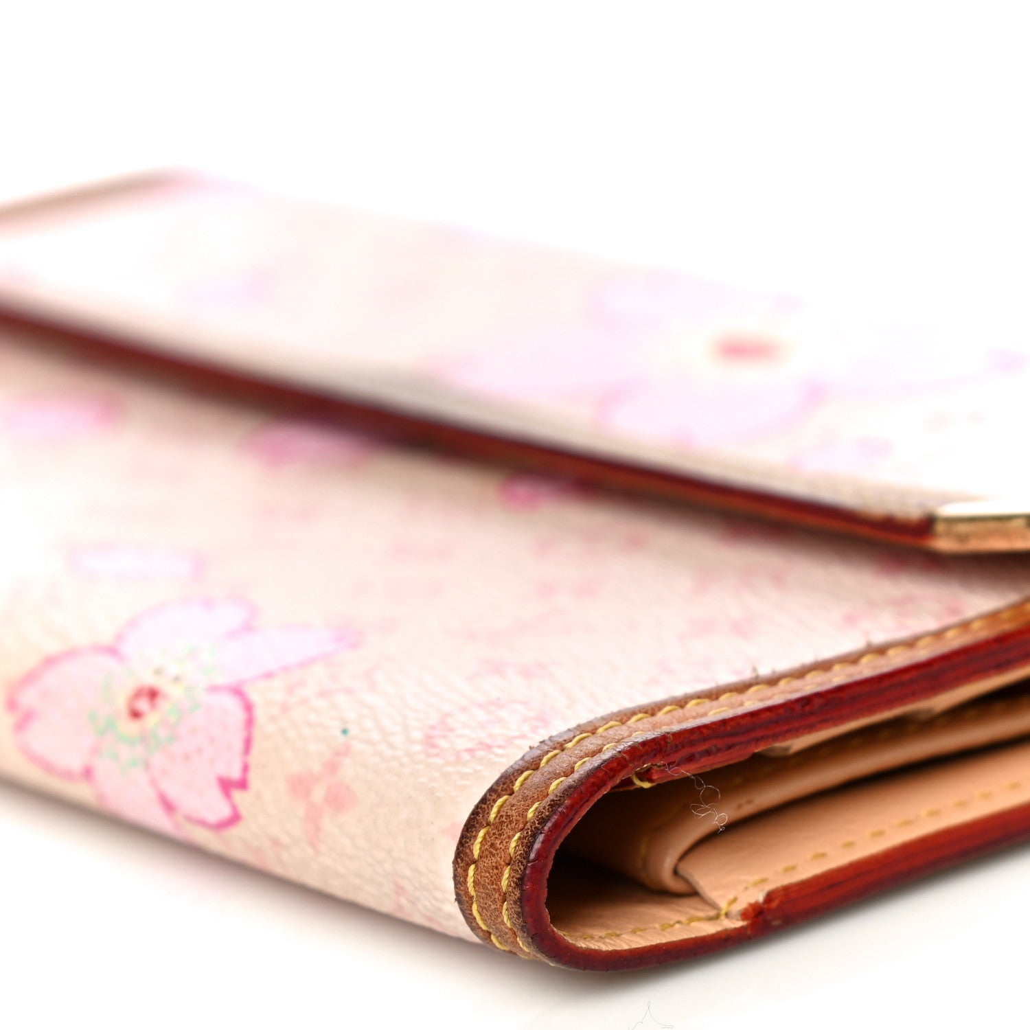 Louis Vuitton Monogram Cherry Blossom Porte Tresor International Wallet Pink 9 of 24