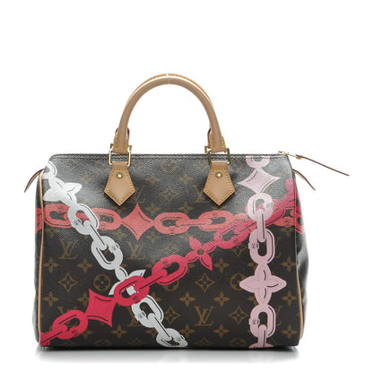 Louis Vuitton Monogram Bay Speedy 30 Rose Ballerine Poppy 1 of 7