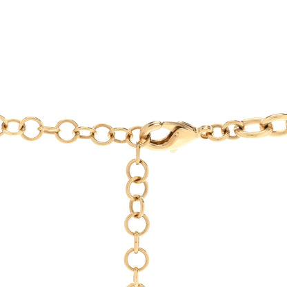 Chanel Metal Enamel CC Necklace Gold Brown 5 of 6