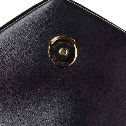 Saint Laurent Velvet Y Quilted Monogram Toy Loulou Chain Satchel French Black 11 of 12