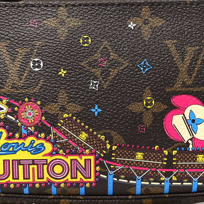 Louis Vuitton Monogram 2020 Christmas Animation Roller Coaster Mini Pochette Accessories Pivoine 7 of 9