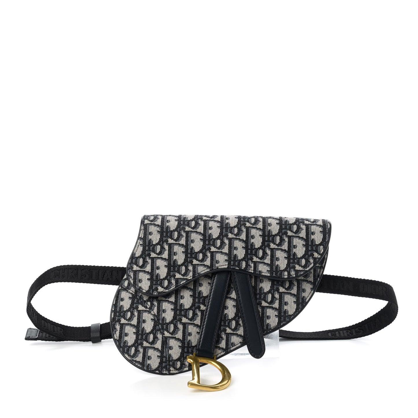 Oblique Saddle Belt Bag Blue