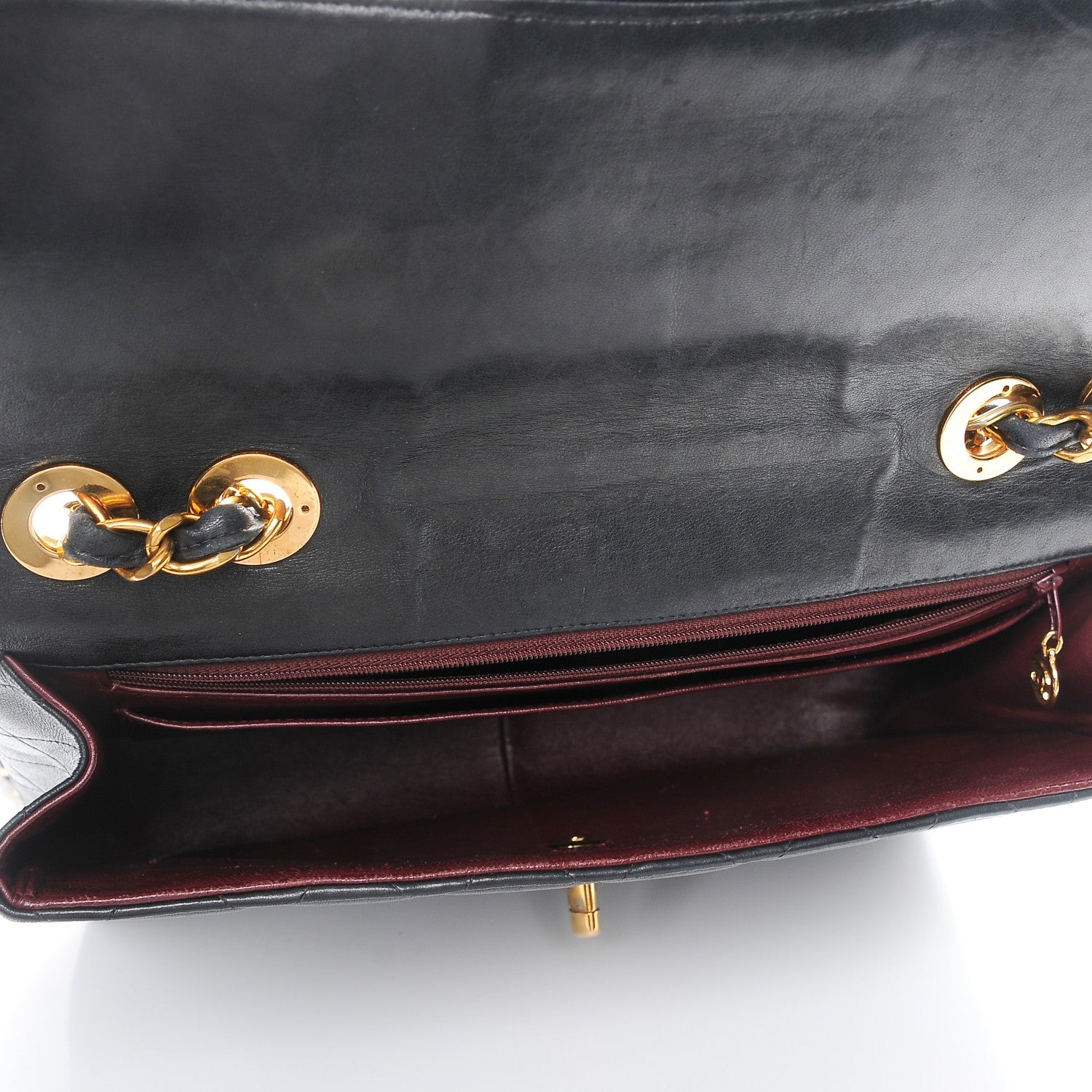 Chanel Lambskin Quilted Jumbo Single Flap Black 5 of 8
