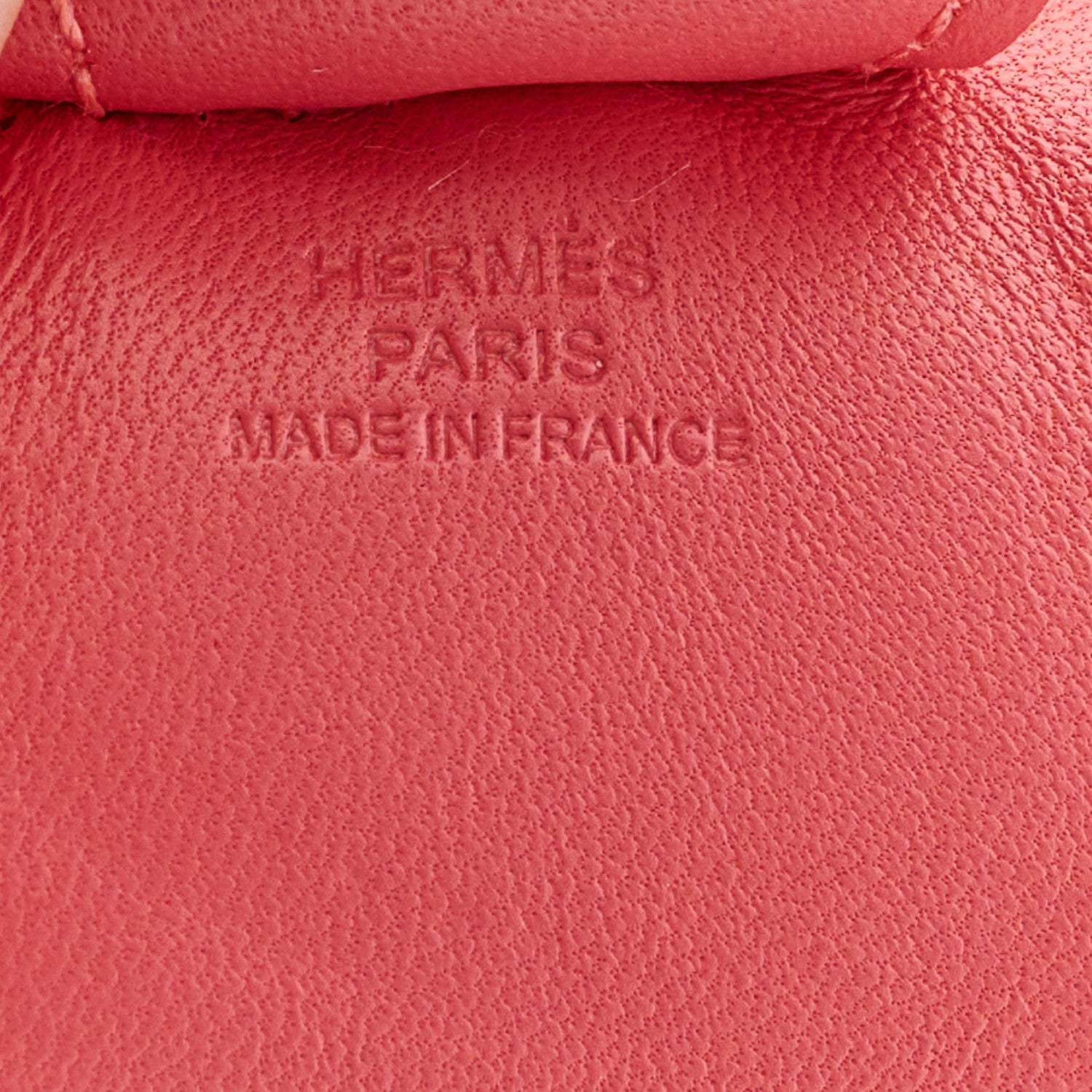 Hermes Milo Lambskin Grigri Rodeo Horse Bag Charm MM Rose Azalee 4 of 5