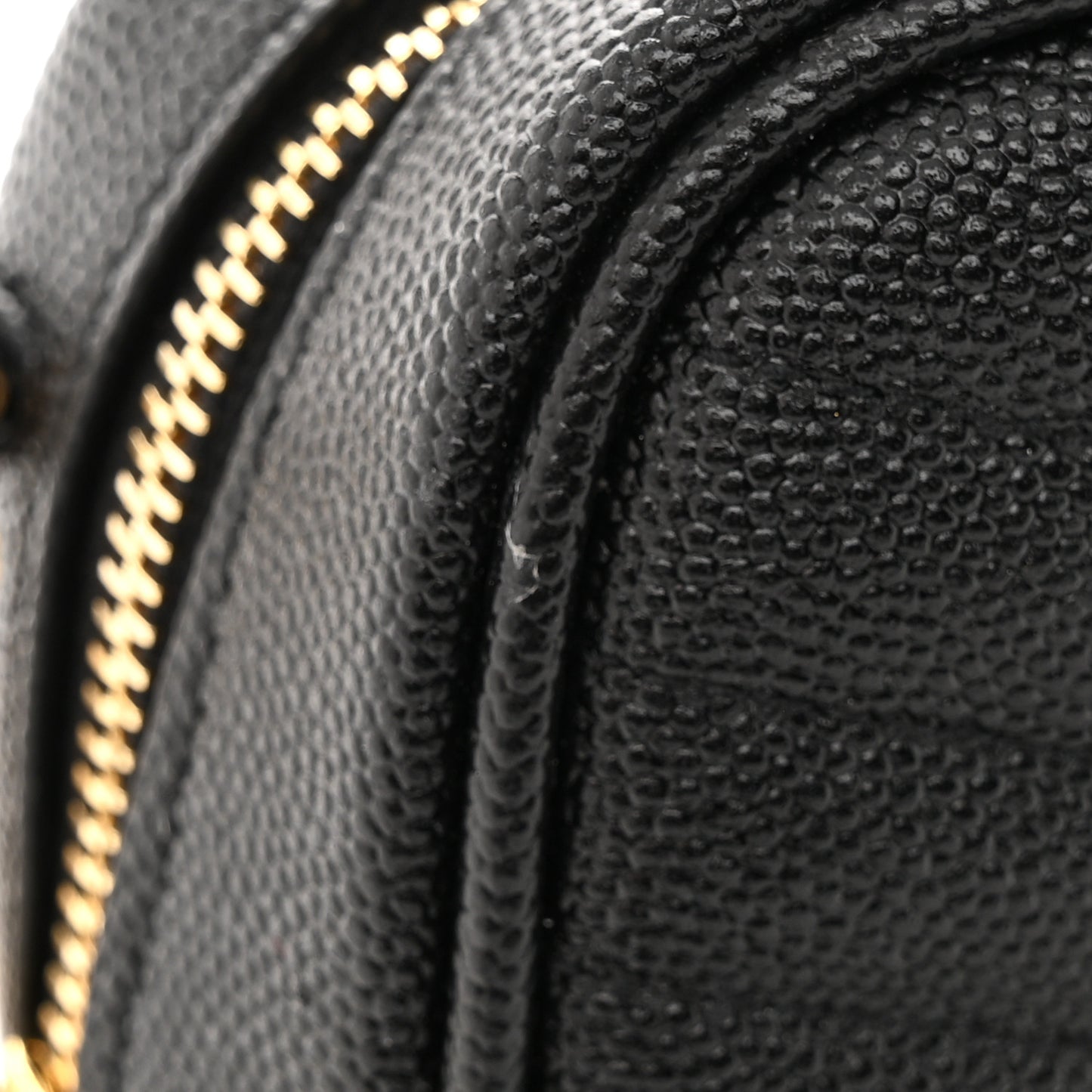 Grain De Poudre Matelasse Monogram Mini Lou Camera Bag Black