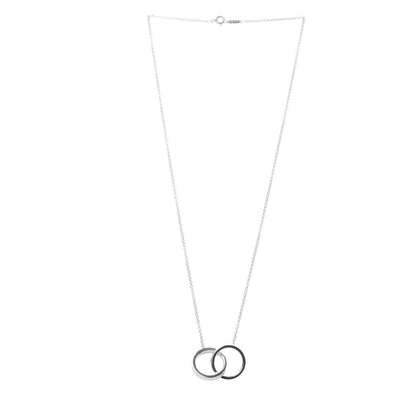Tiffany Sterling Silver 1837 Interlocking Circles Pendant Necklace 3 of 7