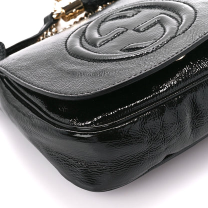 Gucci Vernice Naplack Small Soho Flap Crossbody Black 10 of 11