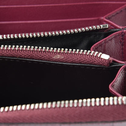 Gucci Crocodile Zip Around Card Case Cherry Gloss 8 of 16